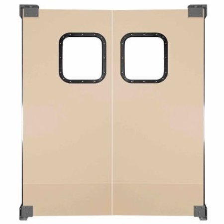 CHASE INDUSTRIES,. Chase Doors Light to Medium Duty Service Door Double Panel Beige 6' x 7' 7284NWD-BG